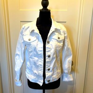 MUDD white womens jean jacket size M